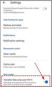 Wi-Fi를 통해 파일 전송