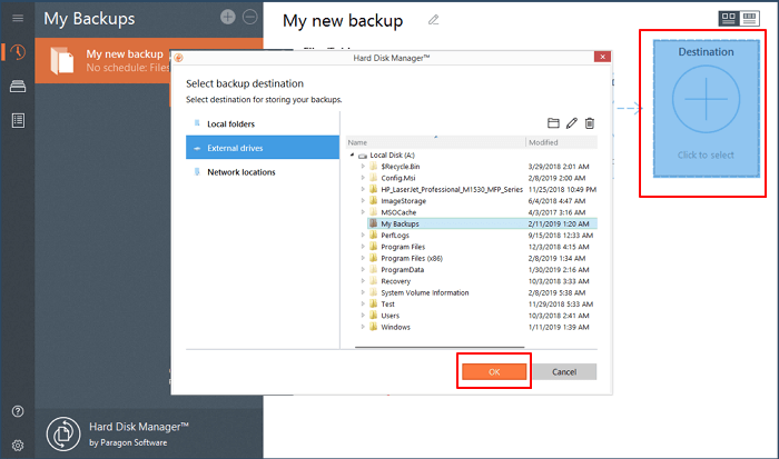 USB에 파일 백업