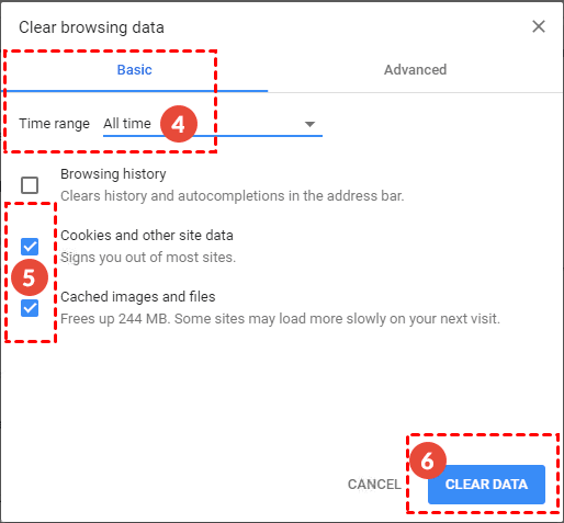 캐시된 이미지 확인