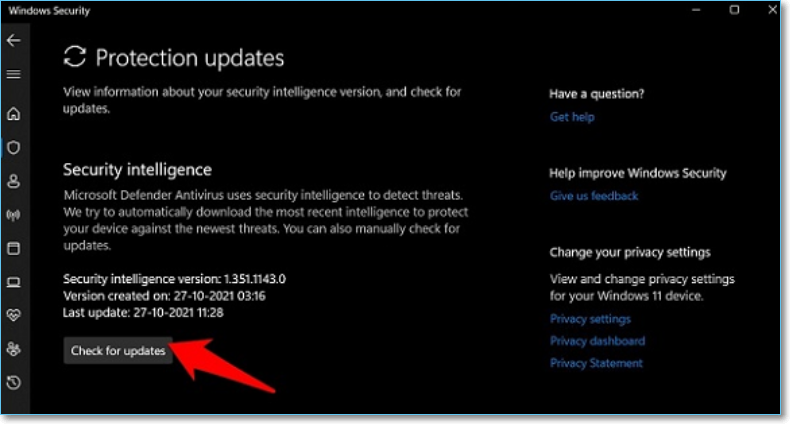 업데이트를 다시 확인