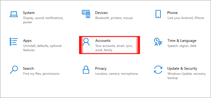 동기화 설정 찾기 - 2단계
