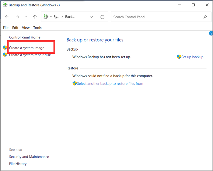 시스템 이미지 생성