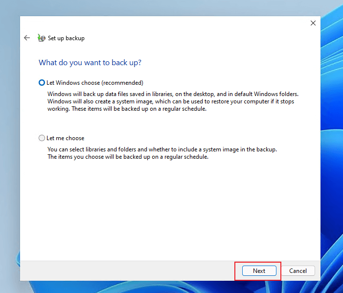 백업 및 복원으로 Windows 11 파일 백업 - 4