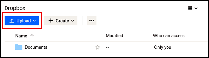 보관용 계정 파일 업로드