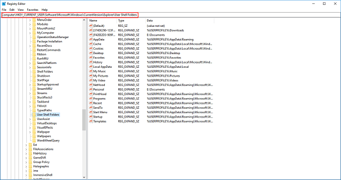 레지스트리 편집기 창