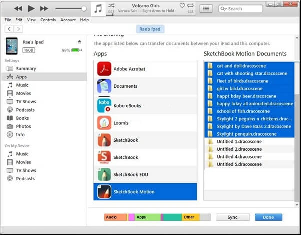 ipad에서 스케치북 파일
