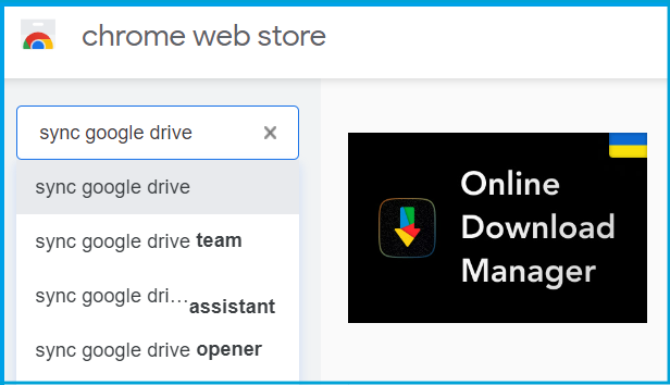 파일을 전송하기 위해 Google 드라이브 동기화 검색