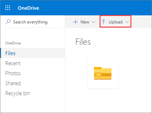 대용량 파일 전송 OneDrive