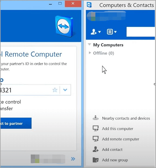 파일 전송 팀뷰어