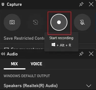 Xbox 게임 바를 사용하여 비디오 녹화를 시작하세요