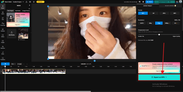 새 프로젝트 내보내기