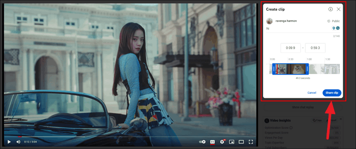 YouTube에서 클립 만들기