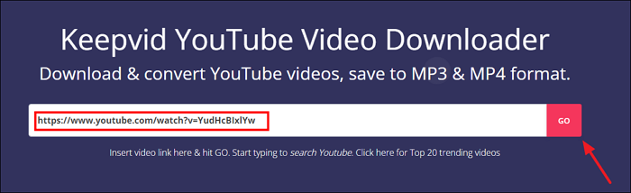 다운로드 상자에 유튜브 비디오 링크를 넣으세요