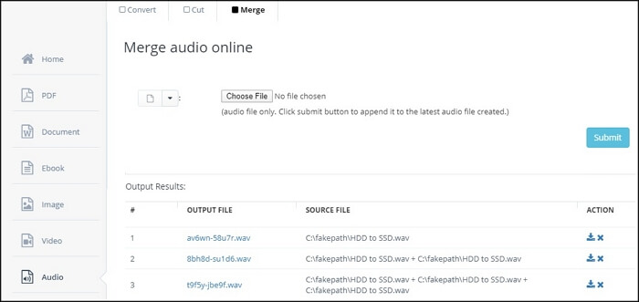 Aconvert 오디오 비트 전송률을 온라인으로 변환