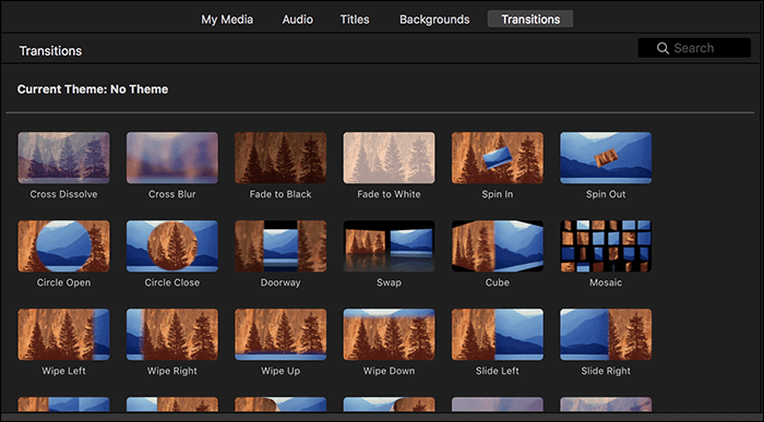 비디오에 전환 추가