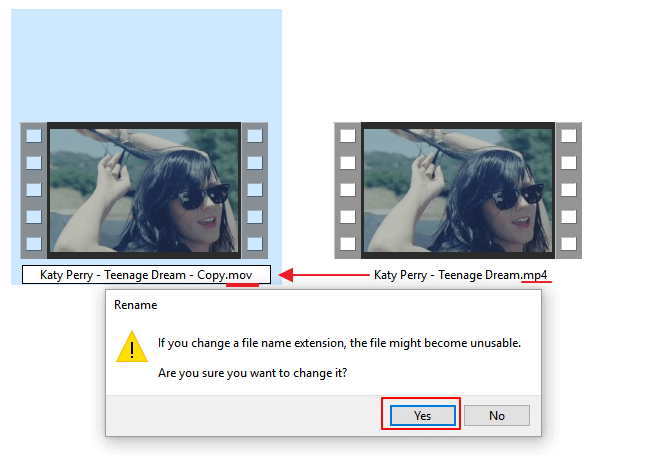 MP4를 MOV로 변환