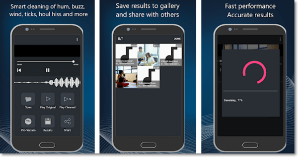 Android의 비디오에서 배경 소음 제거