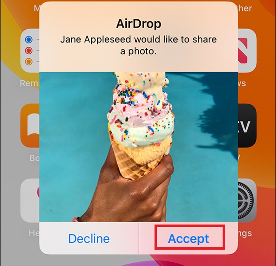 iPhone에서 iBooks 수락