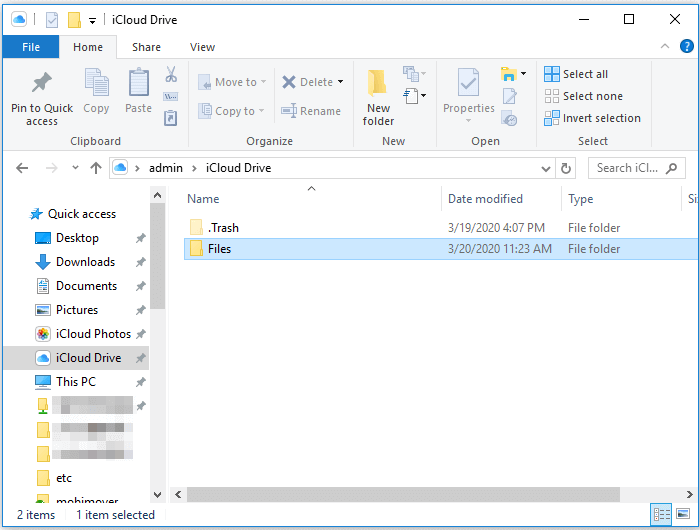 iCloud를 사용하여 iPhone에서 노트북으로 데이터를 전송