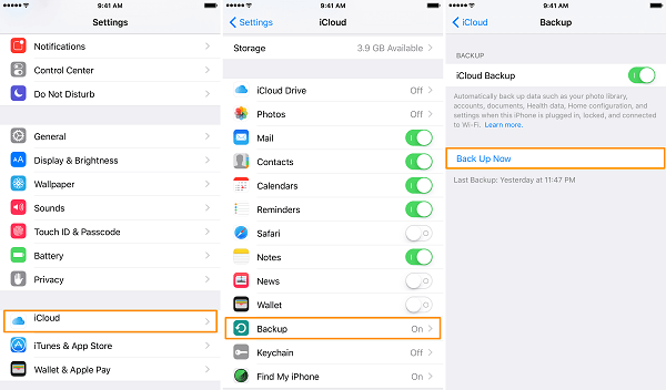 iPhone에서 iPhone으로 데이터 전송 - 오래된 iPhone 백업