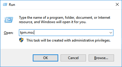 tpm 지원 상태 확인