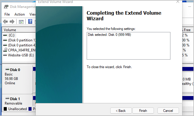 완료를 클릭하여 나가기