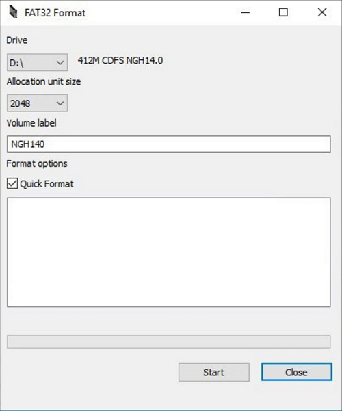 FAT32 형식의 이미지