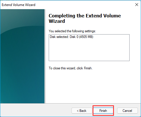 마무리 볼륨 확장