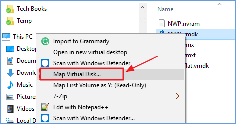 가상 디스크 매핑