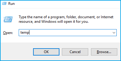 모든 임시 파일 지우기