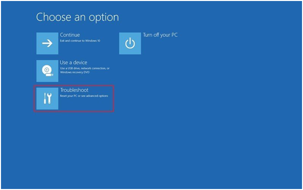 문제 해결을 선택하세요