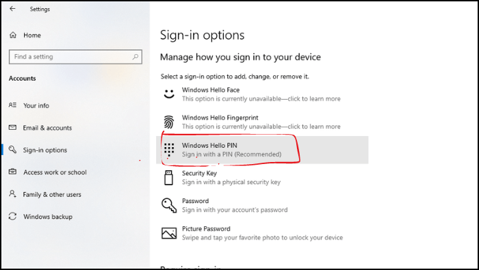 windows-hello-pin-추천