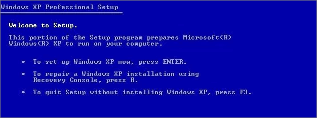 Windows XP 설정 화면