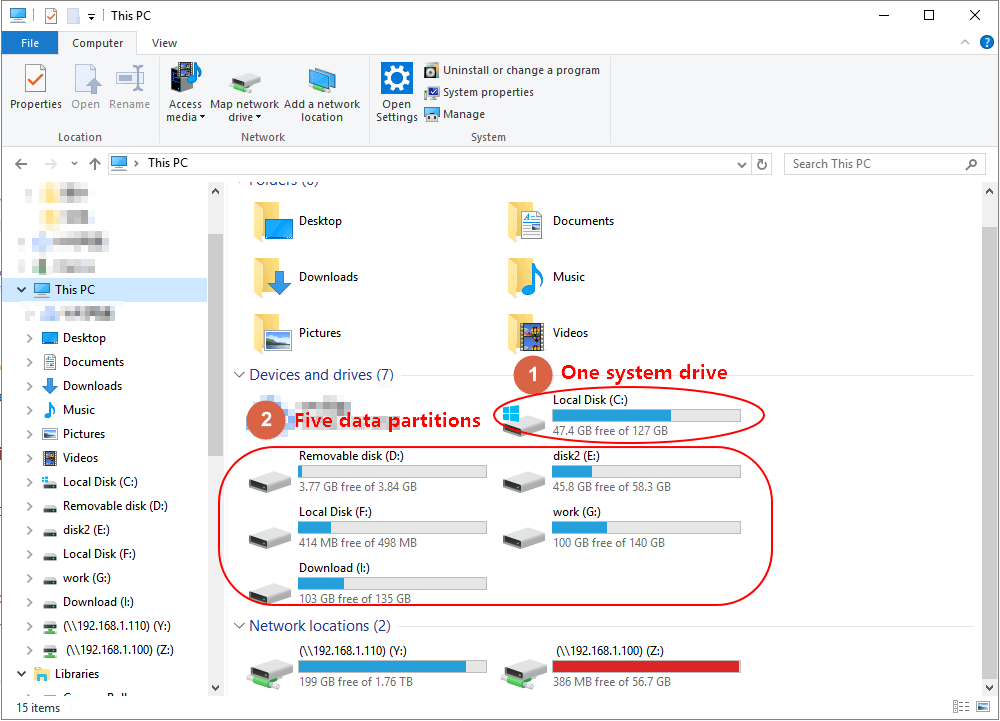 deleting recovery partition windows 10