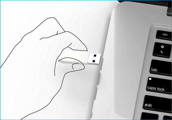 USB를 컴퓨터에 연결