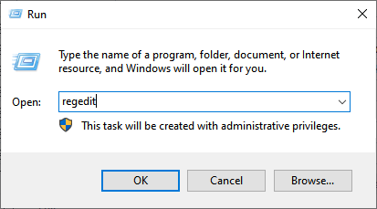 레지스트리 열기