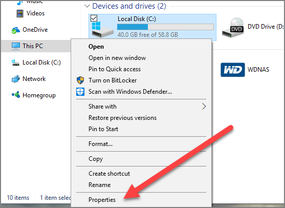 C 드라이브 전체 1 수정