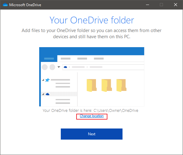 onedrive 폴더 이동 4