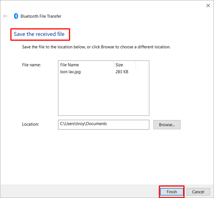 받은 파일 저장