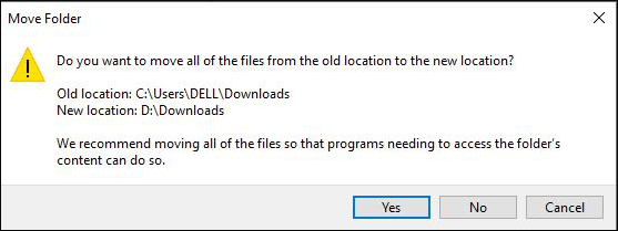 예 옵션을 탭하십시오