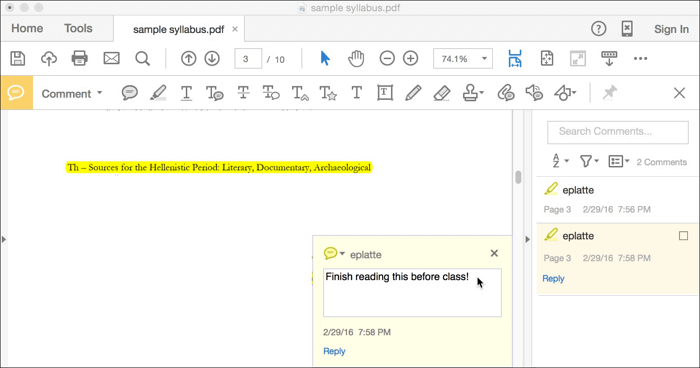 미리보기를 사용하여 PDF에 주석 추가