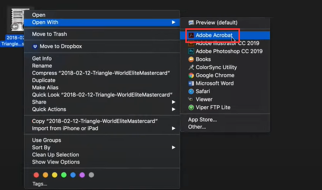 PDF를 Adobe Acrobat으로 가져오기