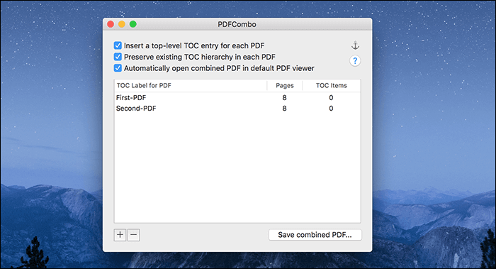 PDFCombo를 사용하여 PDF를 결합하는 방법