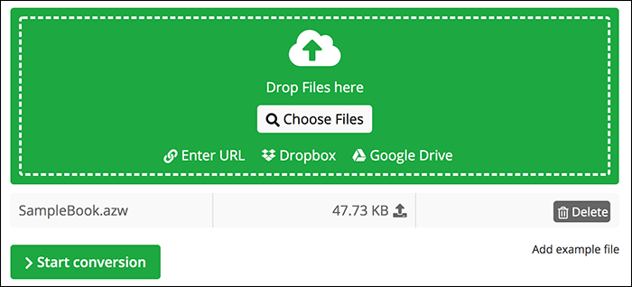 onlineconvert로 킨들을 pdf로 변환