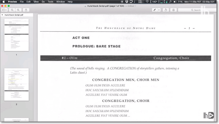 미리보기에서 PDF 열기