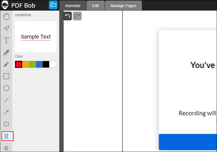 pdf 온라인에서 텍스트에 밑줄을 긋는 방법