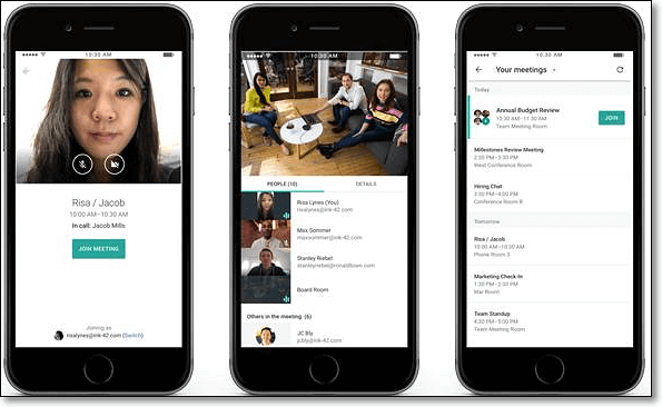 iPhone에서 Google Meet 녹화