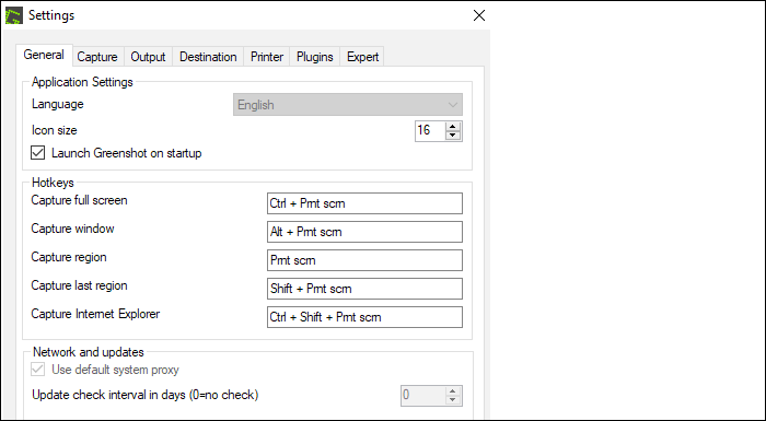 그린샷 캡처 화면