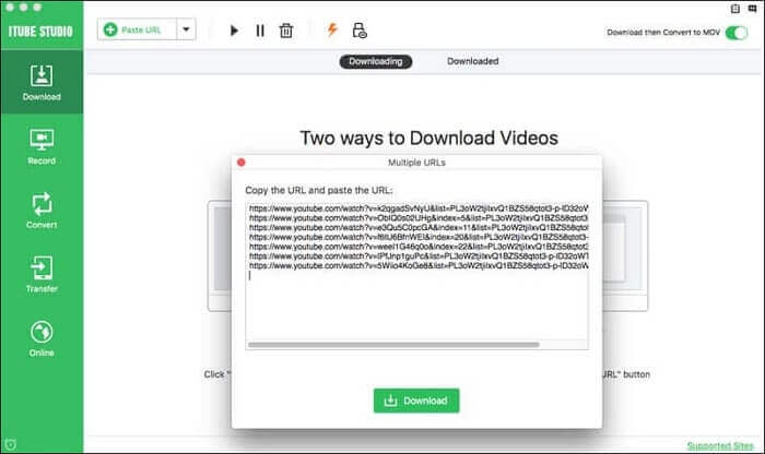 itube hd 비디오 다운로드 2