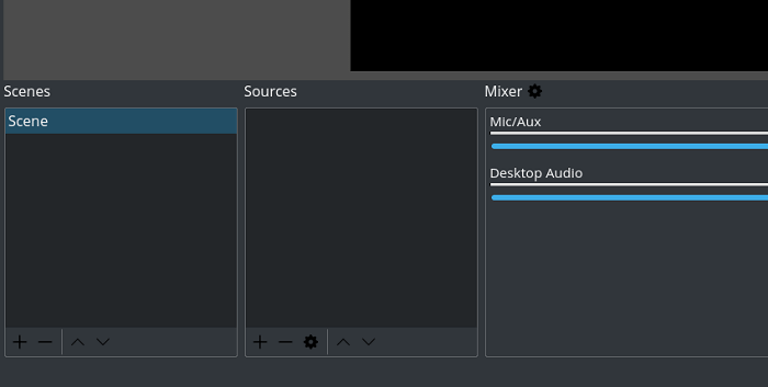 OBS에서 녹음 소스 선택